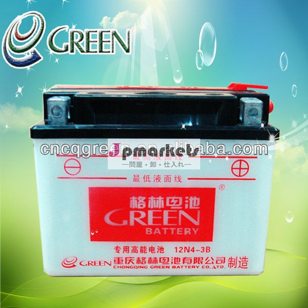 緑12vドライacid12v4ahオートバイバッテリー、 ベストセラーでchina12n4-3b問屋・仕入れ・卸・卸売り