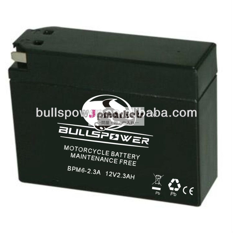 メンテナンスフリーバイクのバッテリー、 12v2. 3ah( bpm12- 2.3) オートバイ部品問屋・仕入れ・卸・卸売り