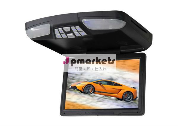 Roofmount車のモニター、 簡単にインストールできる高品質25インチ車flipdownモニター、 オプション機能: dvd/tv/usb/sd/ir/fm問屋・仕入れ・卸・卸売り