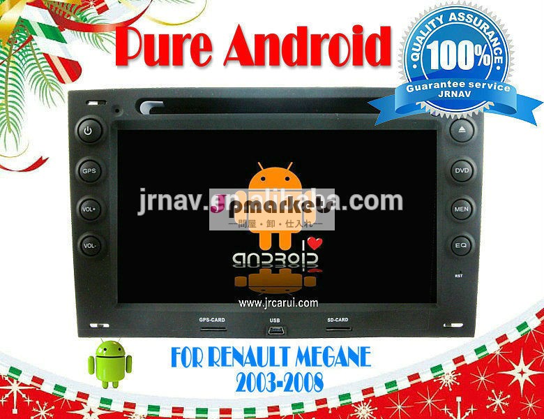 ルノーメガーヌ用( 2003- 2008年) 4.2rdsオールインワンシステムアンドロイド、 電話帳、 auxin、 gps、 wifi、 3g、 建て- 無線lanドングル問屋・仕入れ・卸・卸売り