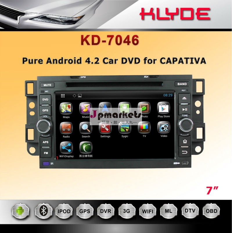 純粋なアンドロイド!! キャプティバのためのrdsラジオ2の喧騒車dvdgpswifi問屋・仕入れ・卸・卸売り