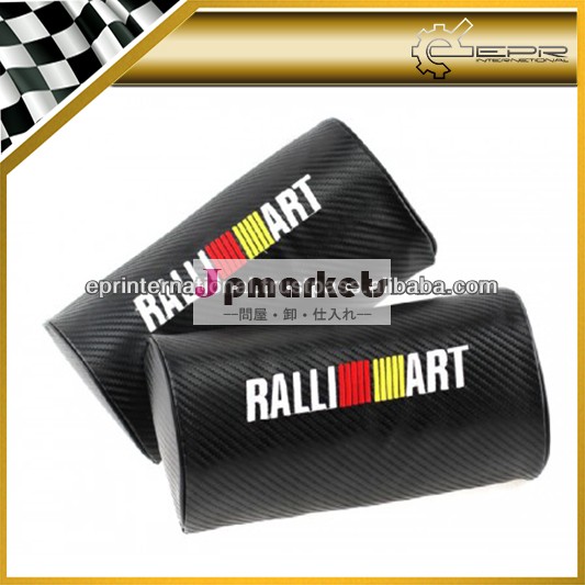 炭素繊維2個ralliart用ヘッドレストヘッドレスト789fto三菱evo問屋・仕入れ・卸・卸売り