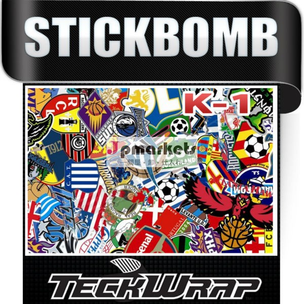 Diyのカーステッカーteckwrap爆弾/落書き1.50*30m漫画の設計の車のビニールのステッカー問屋・仕入れ・卸・卸売り
