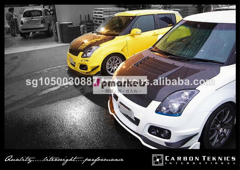 炭素繊維のフロントサンラインレーシングスタイルでフードスズキスイフト用/スイフトスポーツ問屋・仕入れ・卸・卸売り