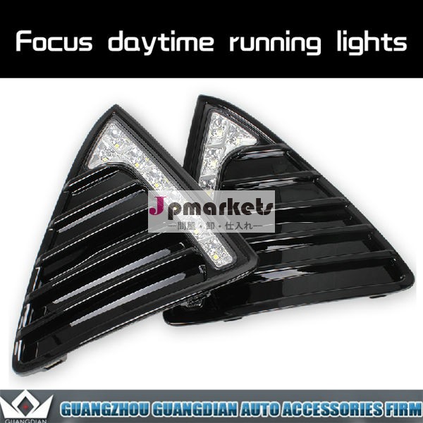 [車種専用設計]7連LEDデイライト付きFord focus drl フフォード フォーカス デイライト ledルデイライledヘッドライトウインカー付き問屋・仕入れ・卸・卸売り