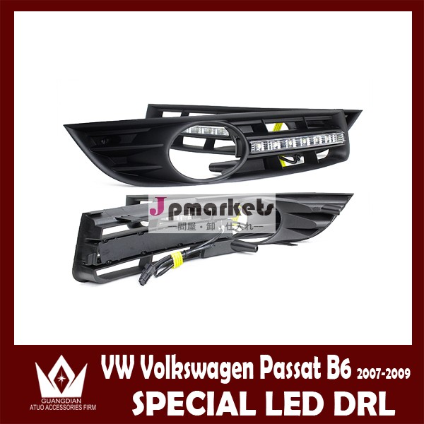 [車種専用設計]8連LEDデイライト付きVolkswagen Passat drl フォルクスワーゲン トゥアレグ デイライledルノー デイライledヘッドライト問屋・仕入れ・卸・卸売り