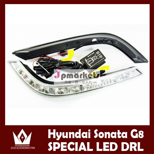 [車種専用設計]9連LEDデイライト付きHyundai sonata drl ヒュンダイ ソナタ デイライトヒュンダイ ソナタ ledデイライledヘッドライト コントロール ボックス付き問屋・仕入れ・卸・卸売り