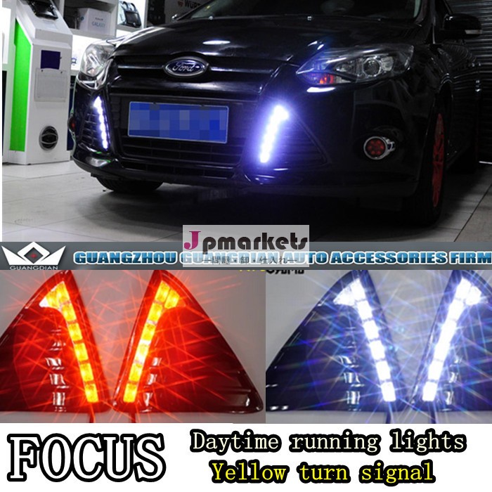 車種専用設計]7連LEDデイライト付きFord focus drl フォード drl フォーカス デイライトledルノー デイライledヘッドライト問屋・仕入れ・卸・卸売り