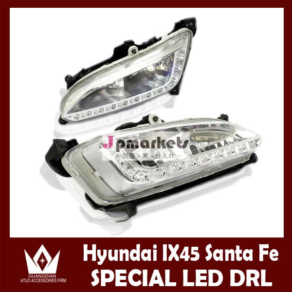 [車種専用設計]12連LEDダブルフォグランプデイライト付きHyundai IX45 santa drl ヒュンダイ IX45 デイライトヒュンダイ ledデイライledヘッドライト コントロール ボックス付き問屋・仕入れ・卸・卸売り