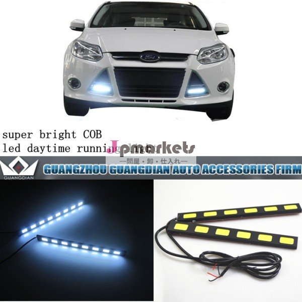 4SMD/5SMD/ 6SMD COB LED DRLLED デイライト/ディライト COB LED 面発光 タイプ汎用スティックライトブラック/シルバー スポットライト/DRL ホワイト 12V用 2個セット問屋・仕入れ・卸・卸売り