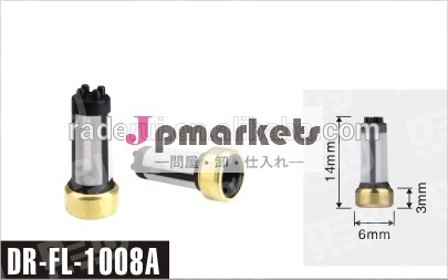 自動車燃料フィルターが付いている黒いdr-fl-1008a、 赤い色、 6*3*14mmサイズの燃料噴射装置フィルタ問屋・仕入れ・卸・卸売り