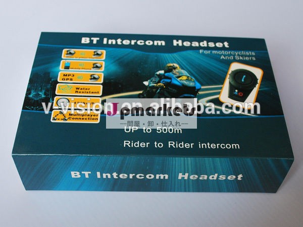 熱い販売のインターホン2×btブルートゥースのバイクのオートバイヘルメットインターコムヘッドセットbt500問屋・仕入れ・卸・卸売り