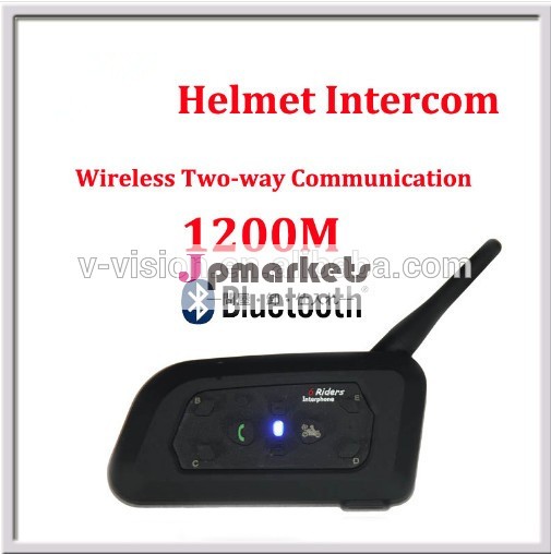 範囲1200mbtインターホンbluetoothのオートバイのバイクv6ヘルメットインターコムヘッドセット問屋・仕入れ・卸・卸売り