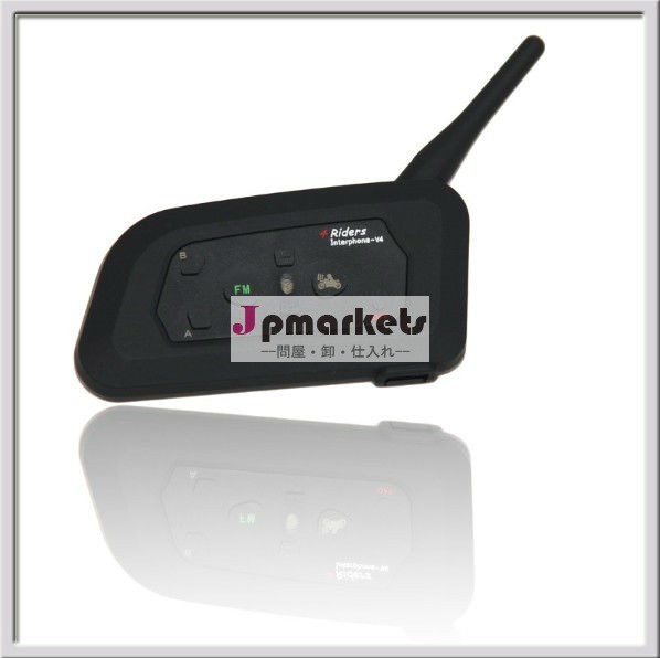1200メートルメートルオートバイのヘルメットのbluetoothインターコムfm全二重通信41時間でライダーのための問屋・仕入れ・卸・卸売り