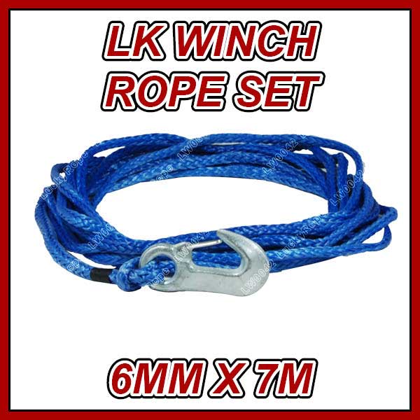 Lkser0002、 青い色ウインチロープセット、 メートルの長さ×76mmutvウインチ- lw0042問屋・仕入れ・卸・卸売り