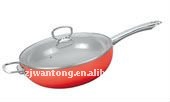 非- スティックディープ中華鍋、 セラミック鍋ステンレス製のハンドル付き問屋・仕入れ・卸・卸売り