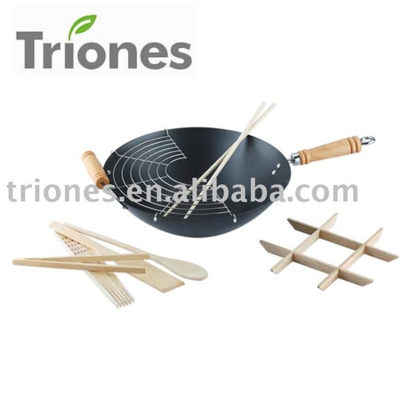 炭素鋼の焦げ付き防止の中華なべ一定の(置かれる調理器具) TR-AS35A問屋・仕入れ・卸・卸売り