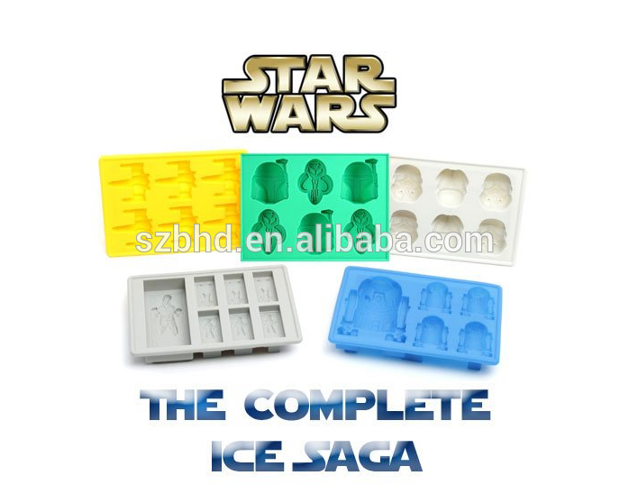 スターウォーズr2d2/ダースベイダー/x- ウィング/ファルコン/ハンスソロモールド金型シリコンアイスキューブトレイ問屋・仕入れ・卸・卸売り