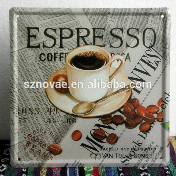 小プロモーションコーヒーカップtp-712スタンプ金属標識卸売問屋・仕入れ・卸・卸売り