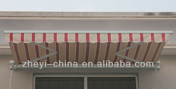 引き込み式の日よけシェードセイルガゼボ中国上海マニュアルオーニング問屋・仕入れ・卸・卸売り