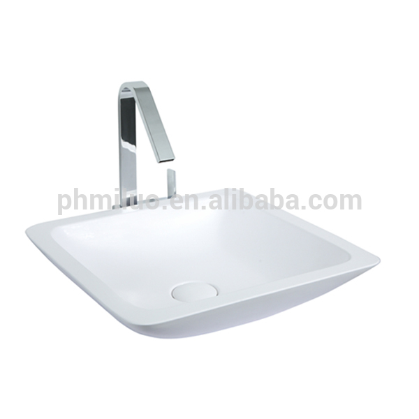 White Stone Sink-Rectangular sink-Solid surface stone resin Sink問屋・仕入れ・卸・卸売り