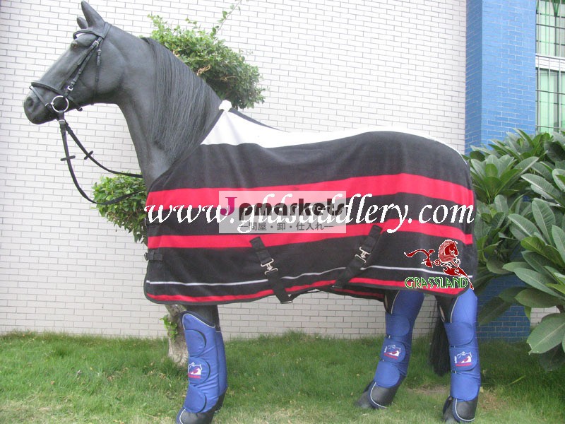 ストライプフリーススタイルのクーラーnewmarket/フリース馬の敷物問屋・仕入れ・卸・卸売り