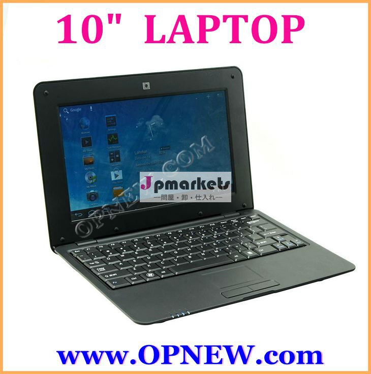 安いopnew10" ラップトップwm88801.24.2ghzのアンドロイドデュアルコアネットブック、 ノートブック、 電子ブックwifiカメラとusbポートhdmirj45問屋・仕入れ・卸・卸売り