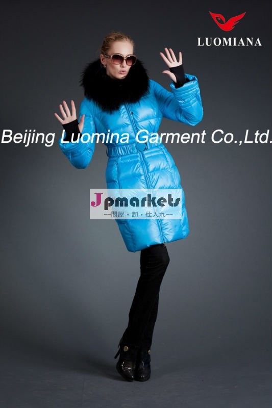 エレガントな女性のファッション2014年「 ダウンコート冬物衣類ディスプレイ服、 ヨーロッパサイズ問屋・仕入れ・卸・卸売り