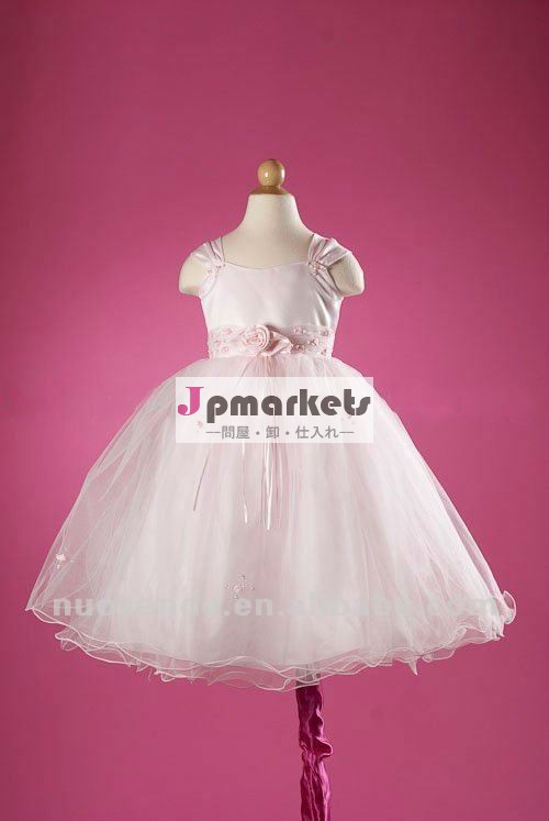 送料無料素敵な夜会服のフラワーガールの服の子供ドレス結婚式のための問屋・仕入れ・卸・卸売り