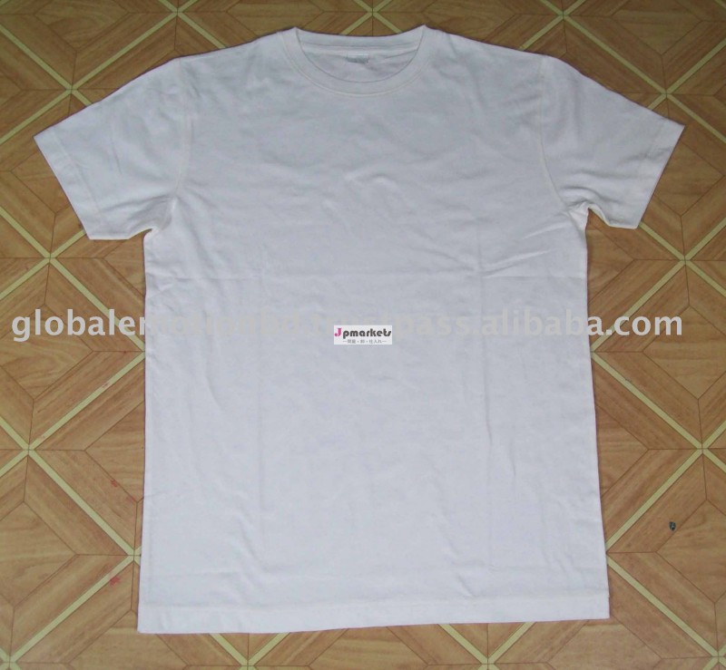 綿のt- シャツ、 基本的なラウンドネック半袖メンズ白t- シャツ問屋・仕入れ・卸・卸売り