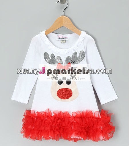ミックスカラーフリルドレス- 乳児のトナカイ、 ・幼児の女の子問屋・仕入れ・卸・卸売り