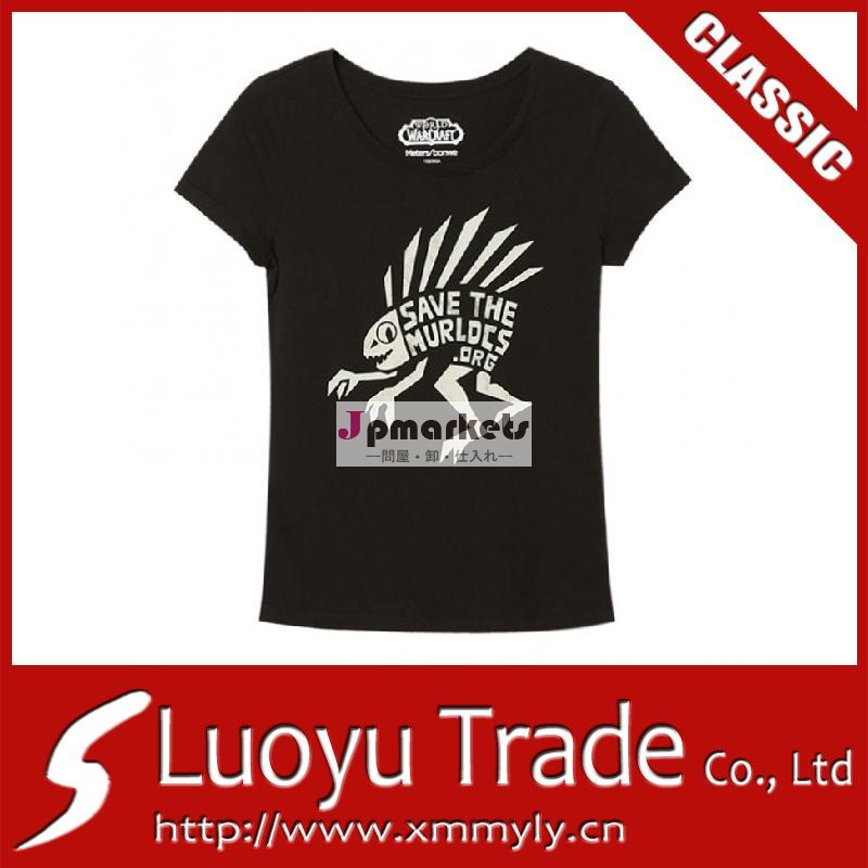 2014年100％オーガニックコットンtシャツのシルクスクリーン問屋・仕入れ・卸・卸売り