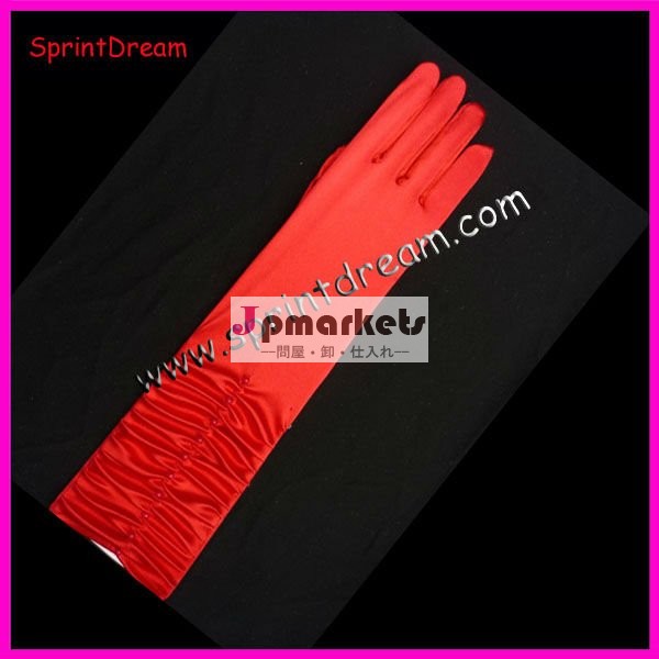 ファッション赤い2012フィンガーレスのレースのウェディンググローブブライダル手袋は問屋・仕入れ・卸・卸売り