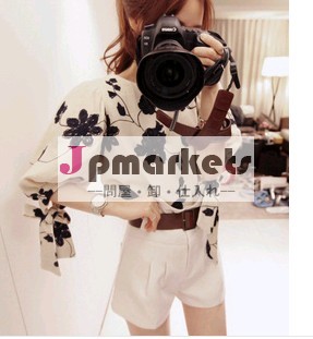 d80342h2014年ヨーロッパの最新のファッションデザイン女性のファンシーブラウス問屋・仕入れ・卸・卸売り