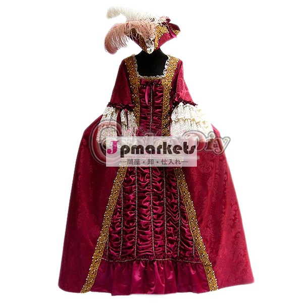 中世のゴシックパンク衣装ボールガウンではルネサンスビクトリア朝または女性のためのパーティーのために問屋・仕入れ・卸・卸売り