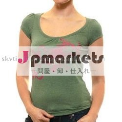 2010最も最近の有機性洗浄されたTシャツ問屋・仕入れ・卸・卸売り