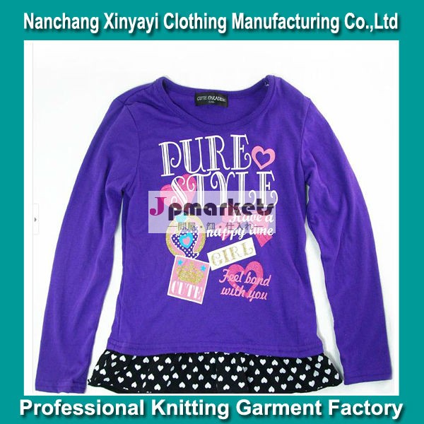 の子の服の裾波ポイントＢＯＴＴＯＮ服バルク卸売/中国の輸入衣類問屋・仕入れ・卸・卸売り