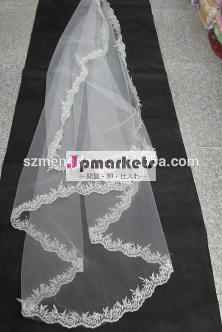 カテドラルの新しいレディースveil2014長い花嫁の結婚式のベール問屋・仕入れ・卸・卸売り