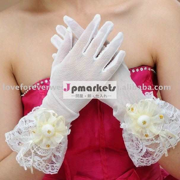2012のベストセラーの白い花嫁の手袋問屋・仕入れ・卸・卸売り