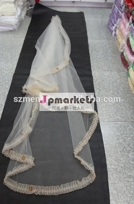 カテドラルの新しいレディースveil2014長い花嫁の結婚式のベール問屋・仕入れ・卸・卸売り