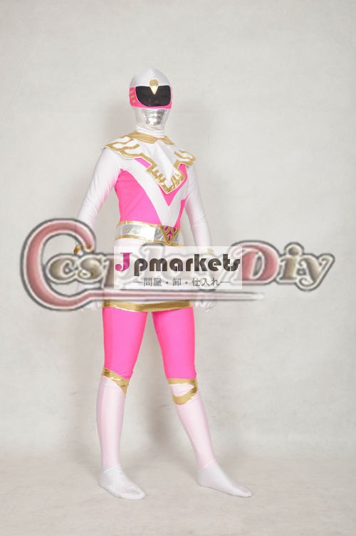 赤紫および白いLycraのスパンデックスのスーパーヒーローの衣裳のzentaiのcatsuit問屋・仕入れ・卸・卸売り
