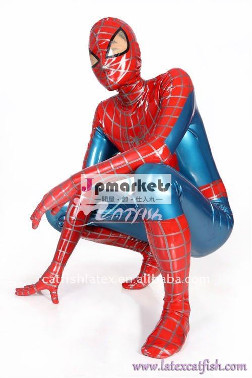 スパイダーマンのゴム製乳液のcatsuit、cosplay衣裳問屋・仕入れ・卸・卸売り