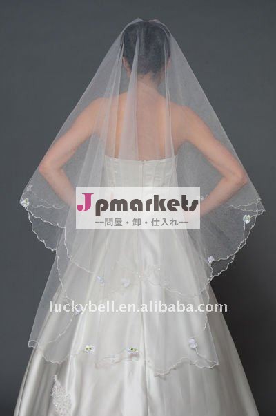 熱い販売の美しい20132は-- 層ビーズの結婚式のベール問屋・仕入れ・卸・卸売り
