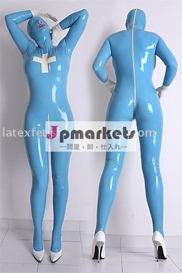100%handmade自然な乳液のcatsuitの乳液の服問屋・仕入れ・卸・卸売り