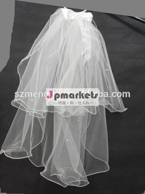 新しい白sofeveils2014チュールレースの女性の結婚式問屋・仕入れ・卸・卸売り