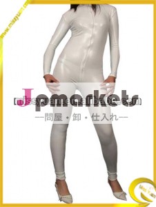 セクシーな男女兼用白の全身タイツキャットスーツ問屋・仕入れ・卸・卸売り