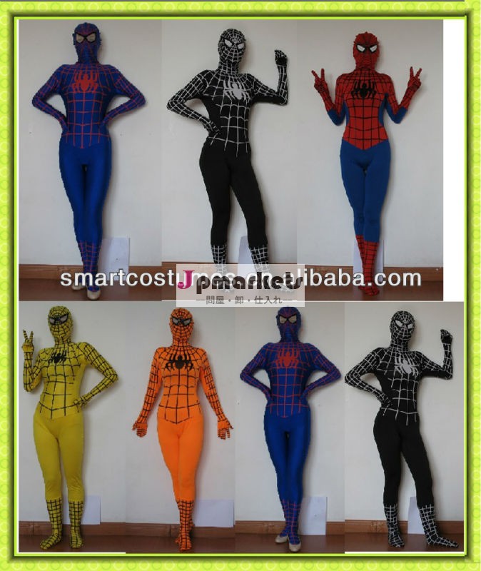 ライクラスパイダーマン衣装スパイダーマン衣装大人ラテックス黒いスパイダーマン衣装問屋・仕入れ・卸・卸売り