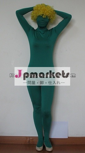 青ボディスーツデラックスskintightmorphsuitsジャンプスーツ衣装成人の皮膚問屋・仕入れ・卸・卸売り