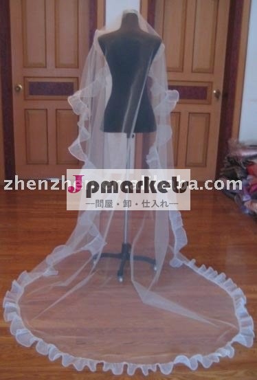 2011新しい到着N-31zhenzhenテュルのオーガンザの美しい結婚式のベールの花嫁の付属品問屋・仕入れ・卸・卸売り