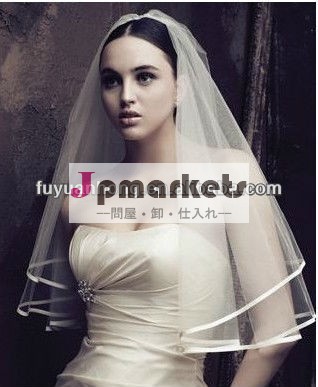 結婚式のブライダルベールja101サテンエッジ問屋・仕入れ・卸・卸売り